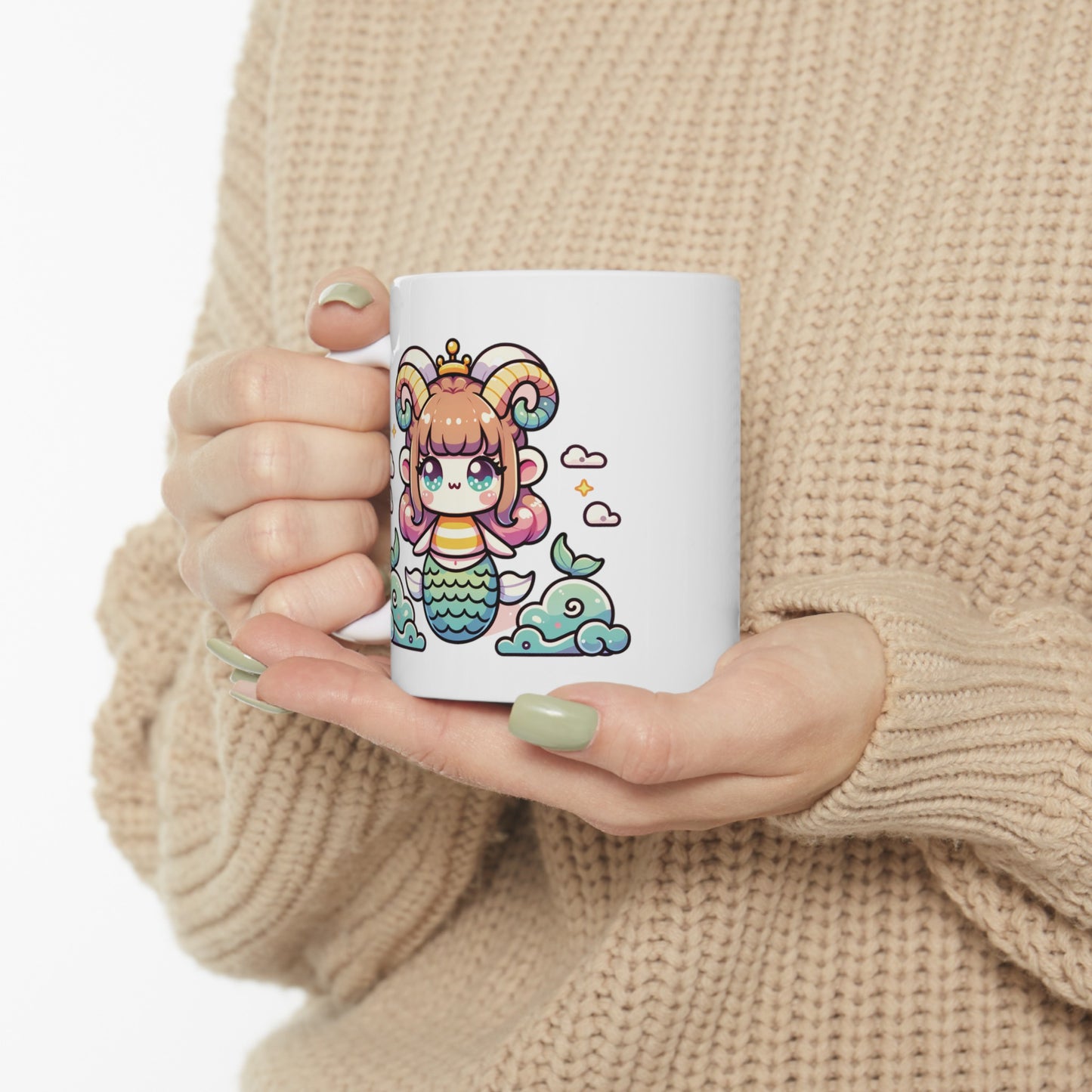 'Be Different' Cute Kawaii Ceramic Mug 11oz For Kids Teens Birthday Gift