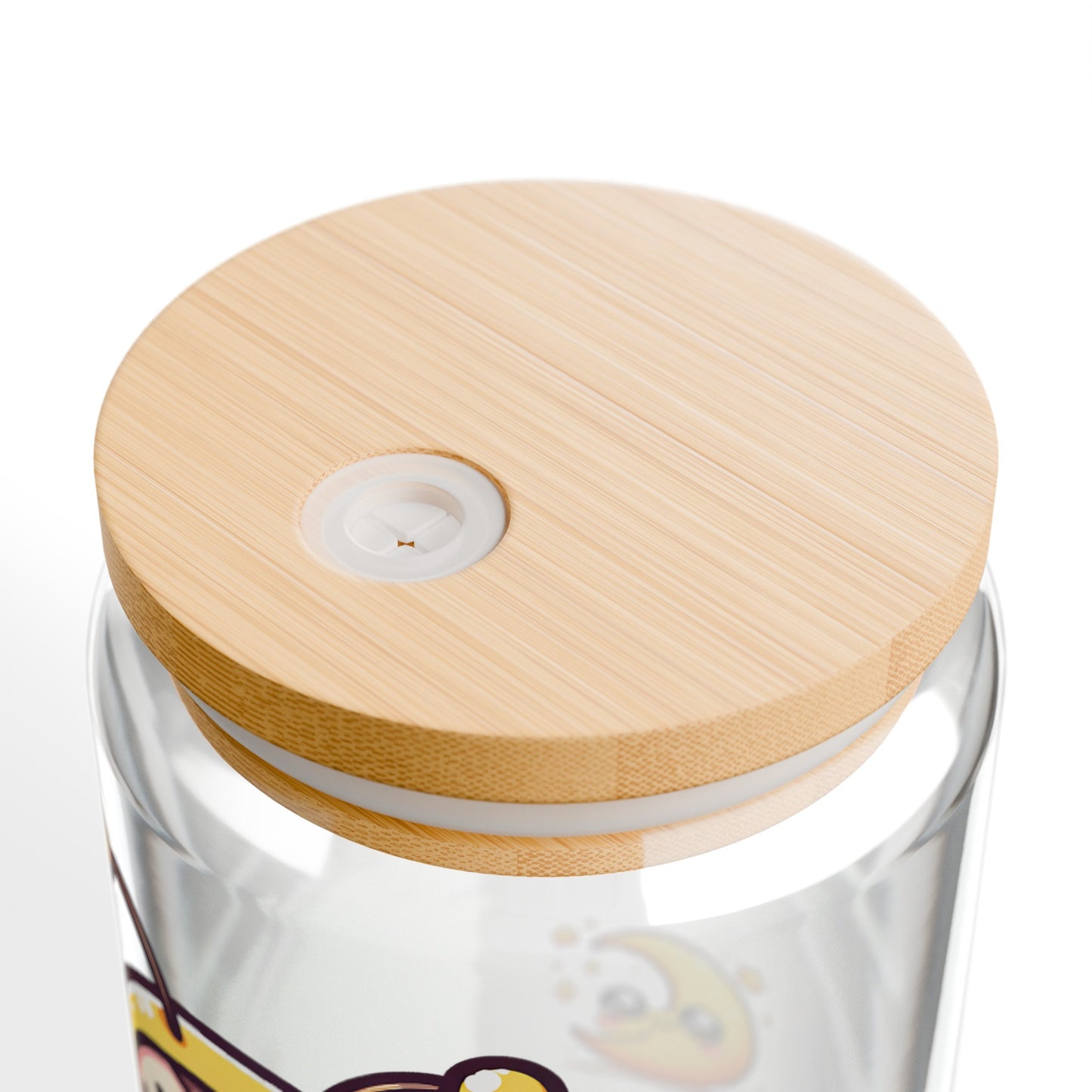 'Bee Balanced' Cute Kawaii Sipper Glass for Kids Teen Pet Animal Gift Present 16oz