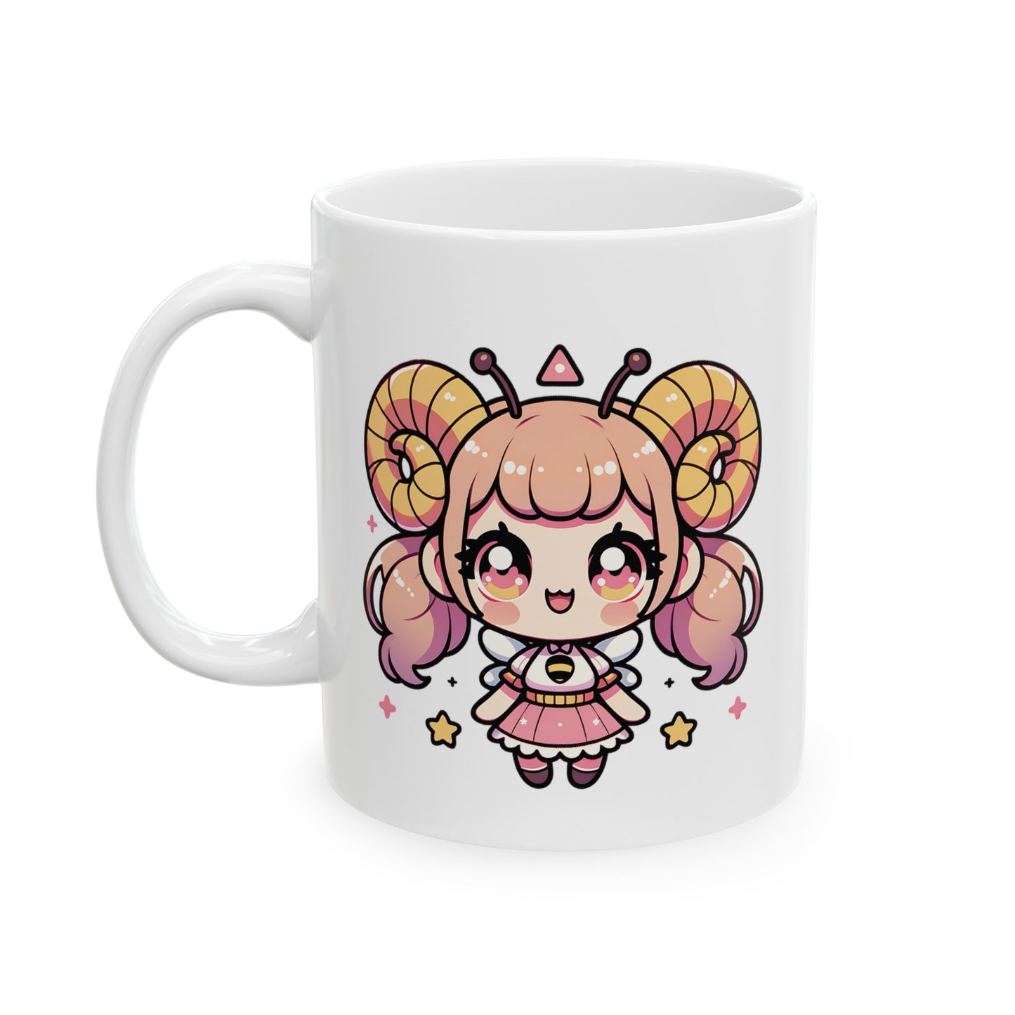 'Bee Authentic' Cute Kawaii Ceramic Mug 11oz For Kids Teens Birthday Gift