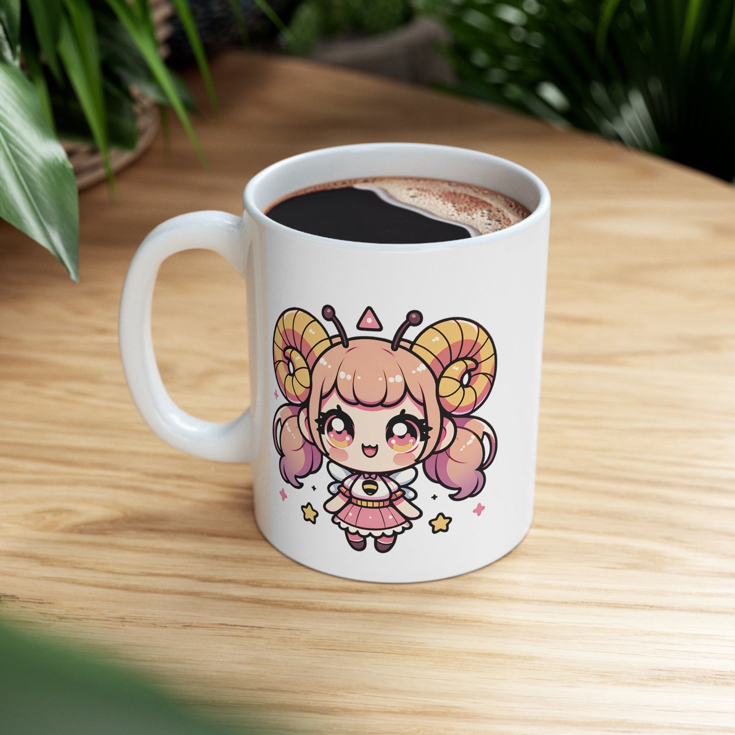 'Bee Authentic' Cute Kawaii Ceramic Mug 11oz For Kids Teens Birthday Gift