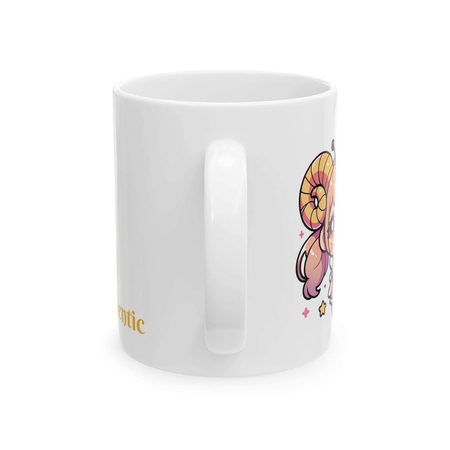 'Bee Authentic' Cute Kawaii Ceramic Mug 11oz For Kids Teens Birthday Gift