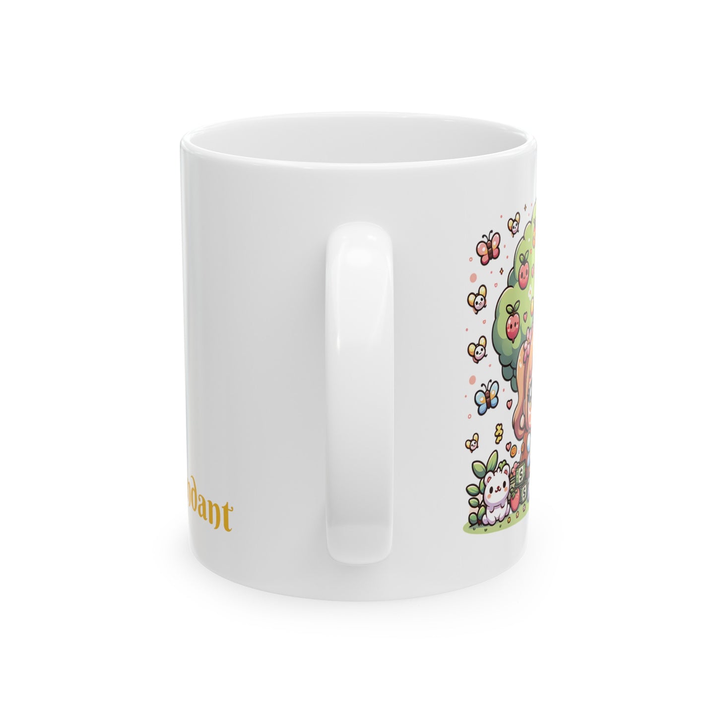 'Bee Abundant' Cute Kawaii Ceramic Mug 11oz For Kids Teens Birthday Gift
