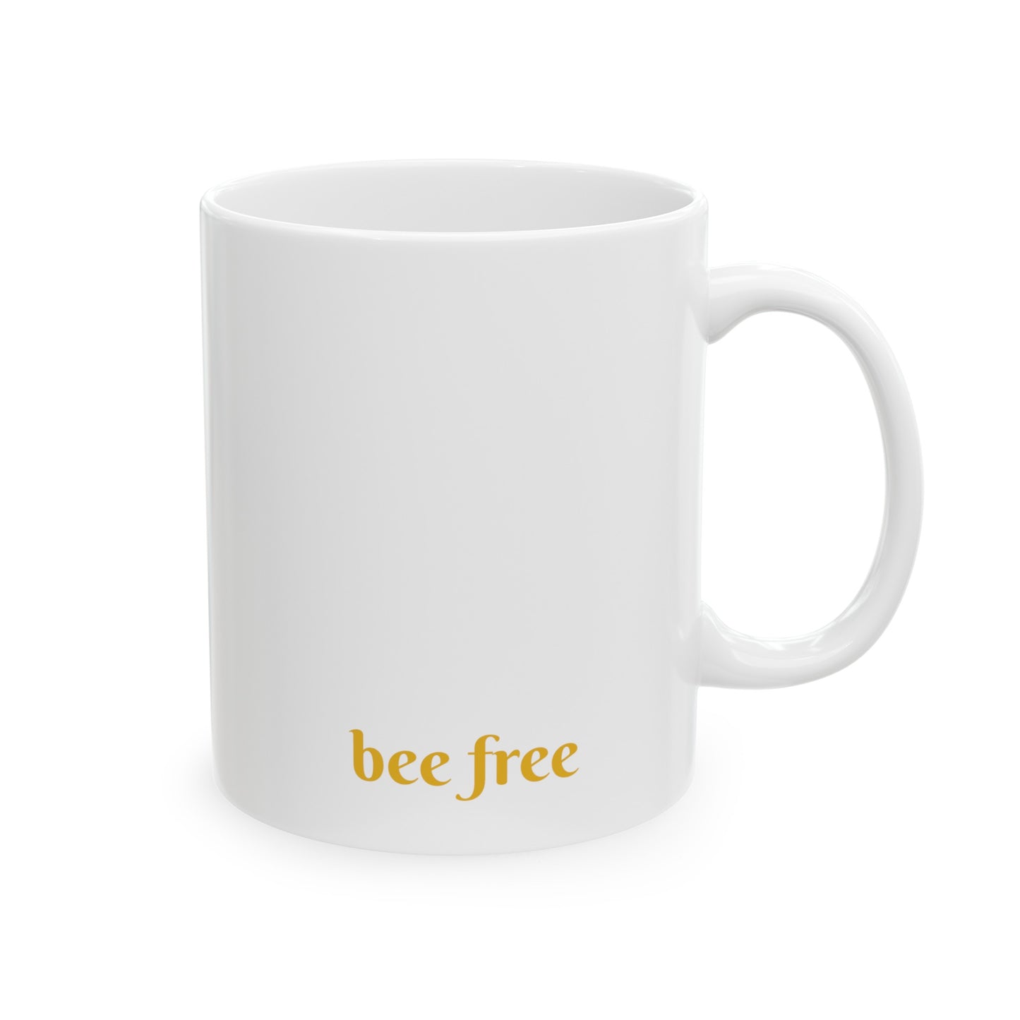 'Bee Free' Cute Kawaii Ceramic Mug 11oz For Kids Teens Birthday Gift