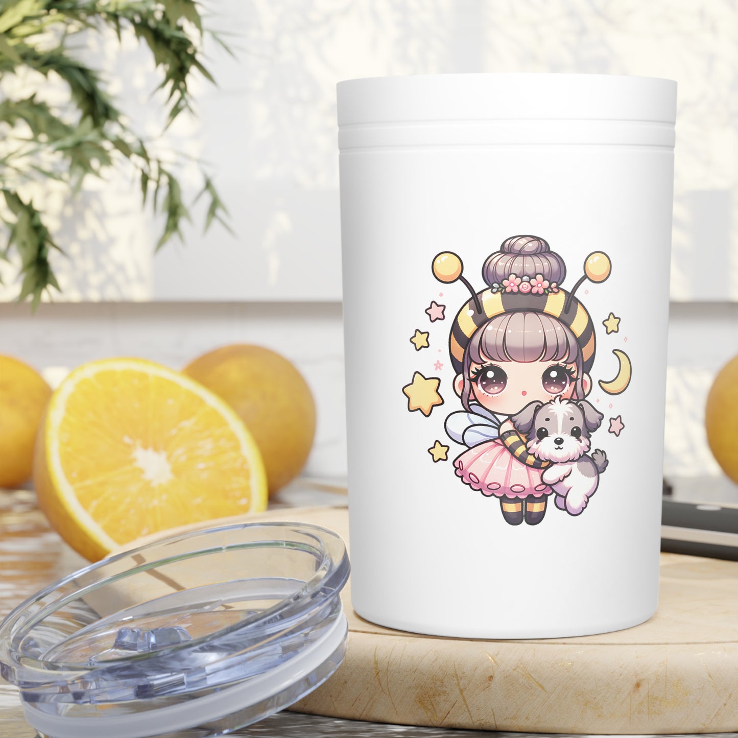 'Bee Loyal' Cute Kawaii Vacuum Insulated Tumbler 11oz For Kids Teens Birthday Gift