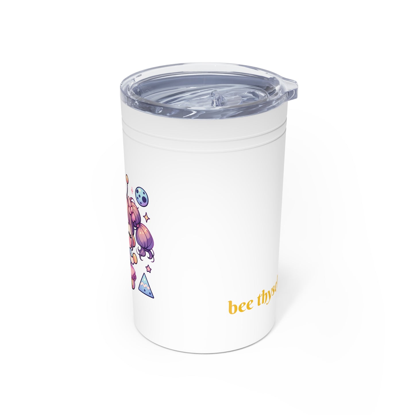 'Bee Thyself' Cute Kawaii Vacuum Insulated Tumbler 11oz For Kids Teens Birthday Gift