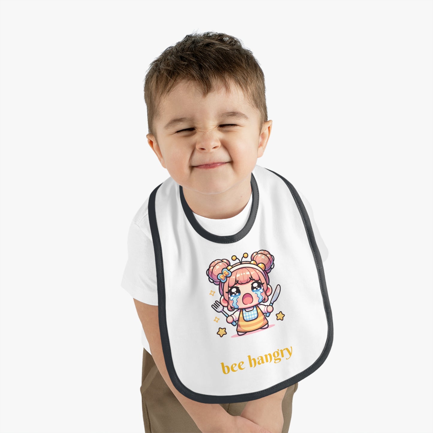 'Bee Hangry' Cute Kawaii Baby Girl Bib For Gift Present