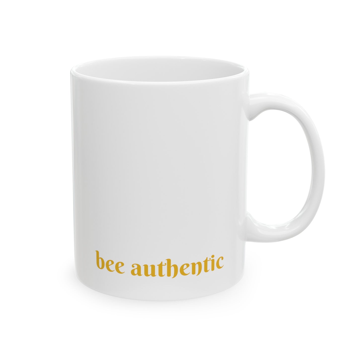 'Bee Authentic' Cute Kawaii Ceramic Mug 11oz For Kids Teens Birthday Gift