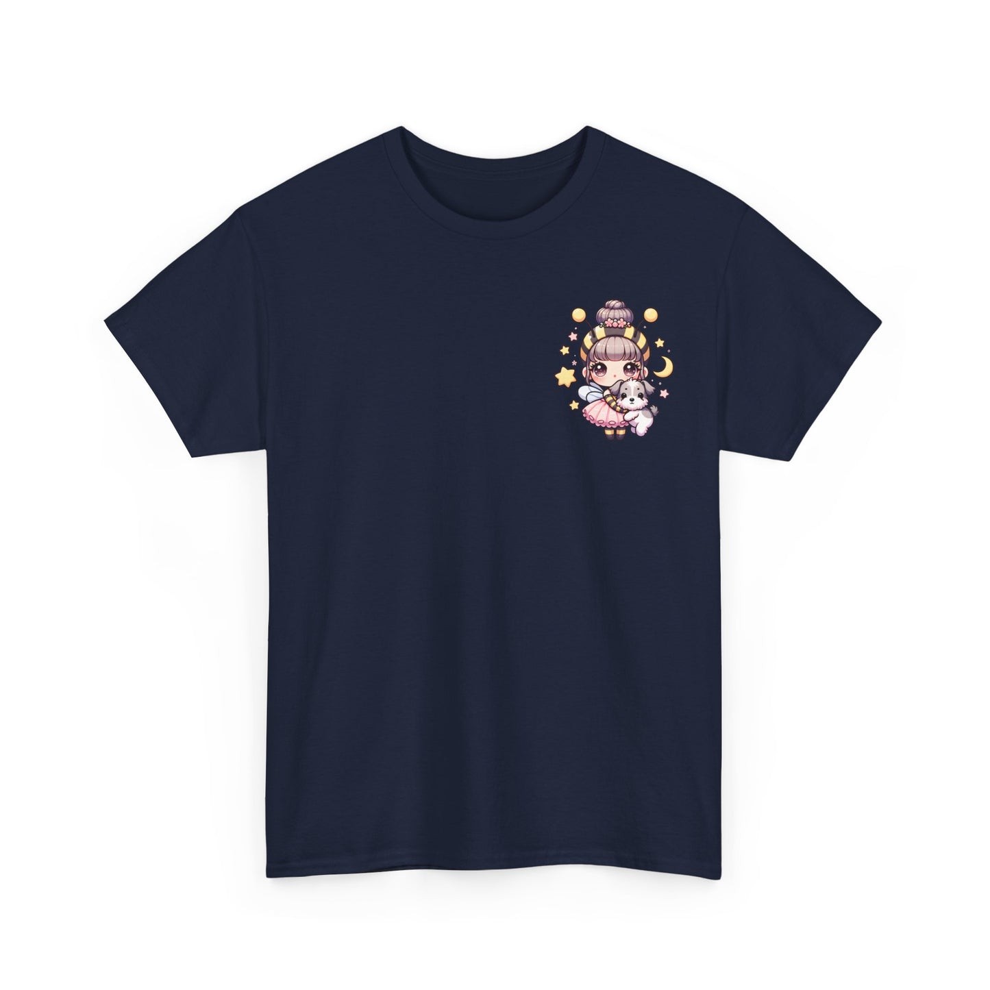 'Bee Loyal' Cute Kawaii Unisex Heavy Cotton Tee For Kids Teens Adults Gift Present