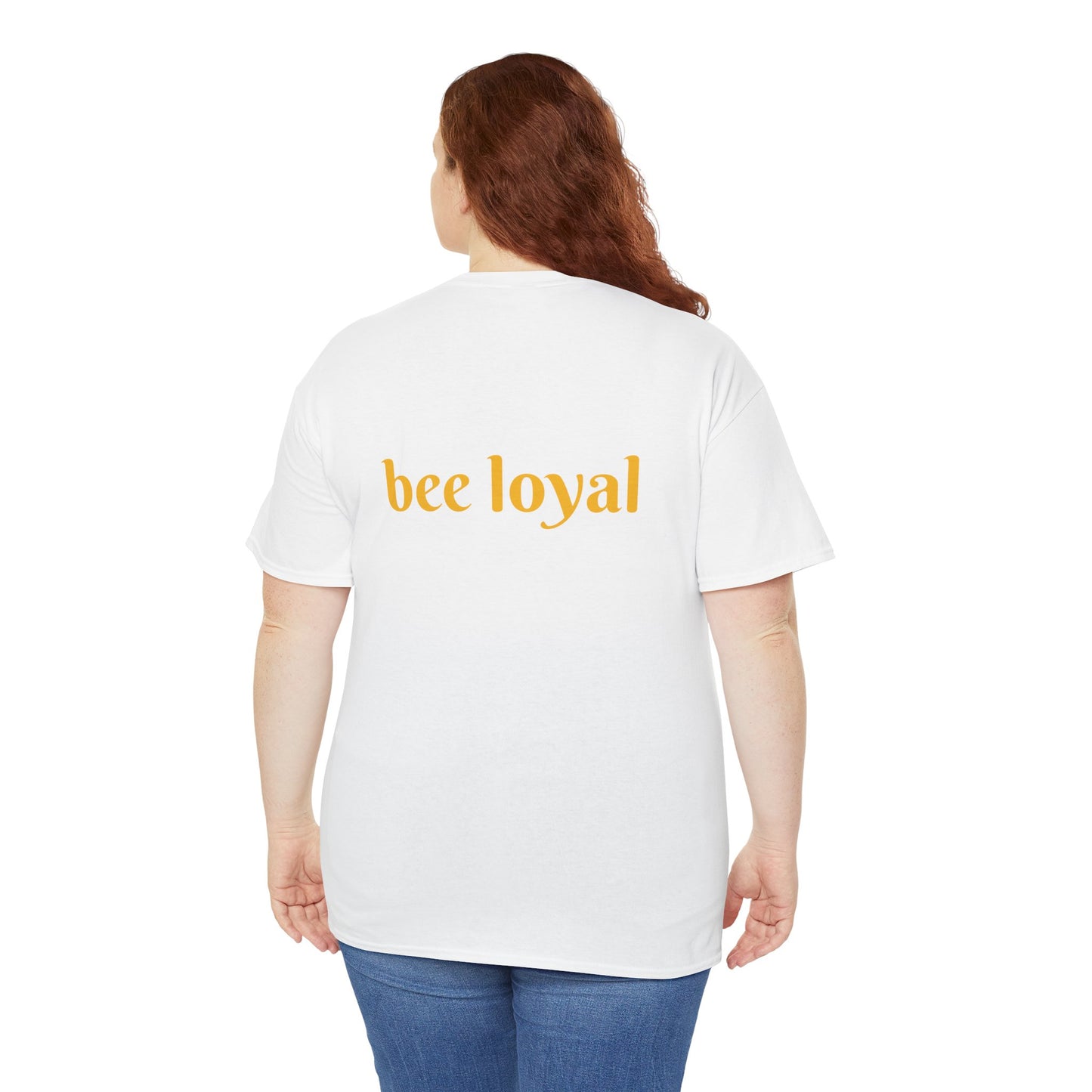 'Bee Loyal' Cute Kawaii Unisex Heavy Cotton Tee For Kids Teens Adults Gift Present