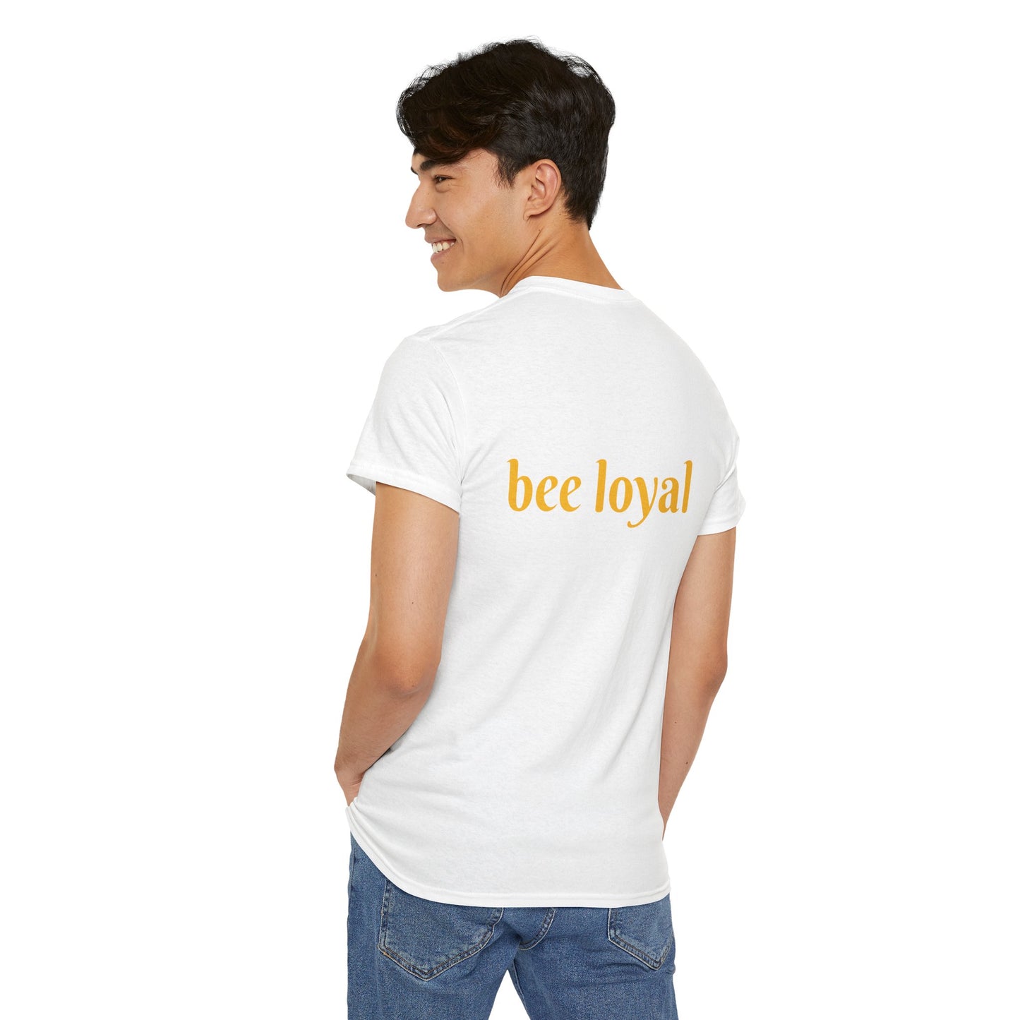 'Bee Loyal' Cute Kawaii Unisex Heavy Cotton Tee For Kids Teens Adults Gift Present