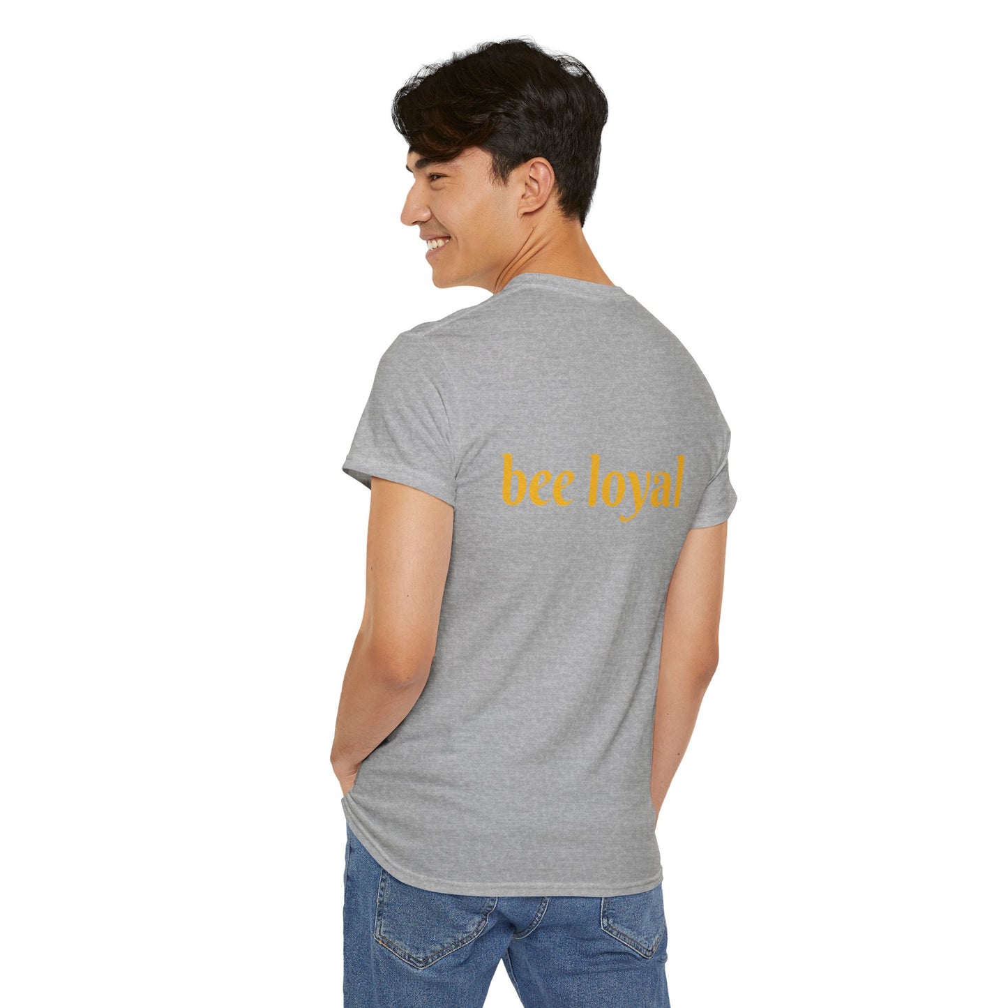 'Bee Loyal' Cute Kawaii Unisex Heavy Cotton Tee For Kids Teens Adults Gift Present