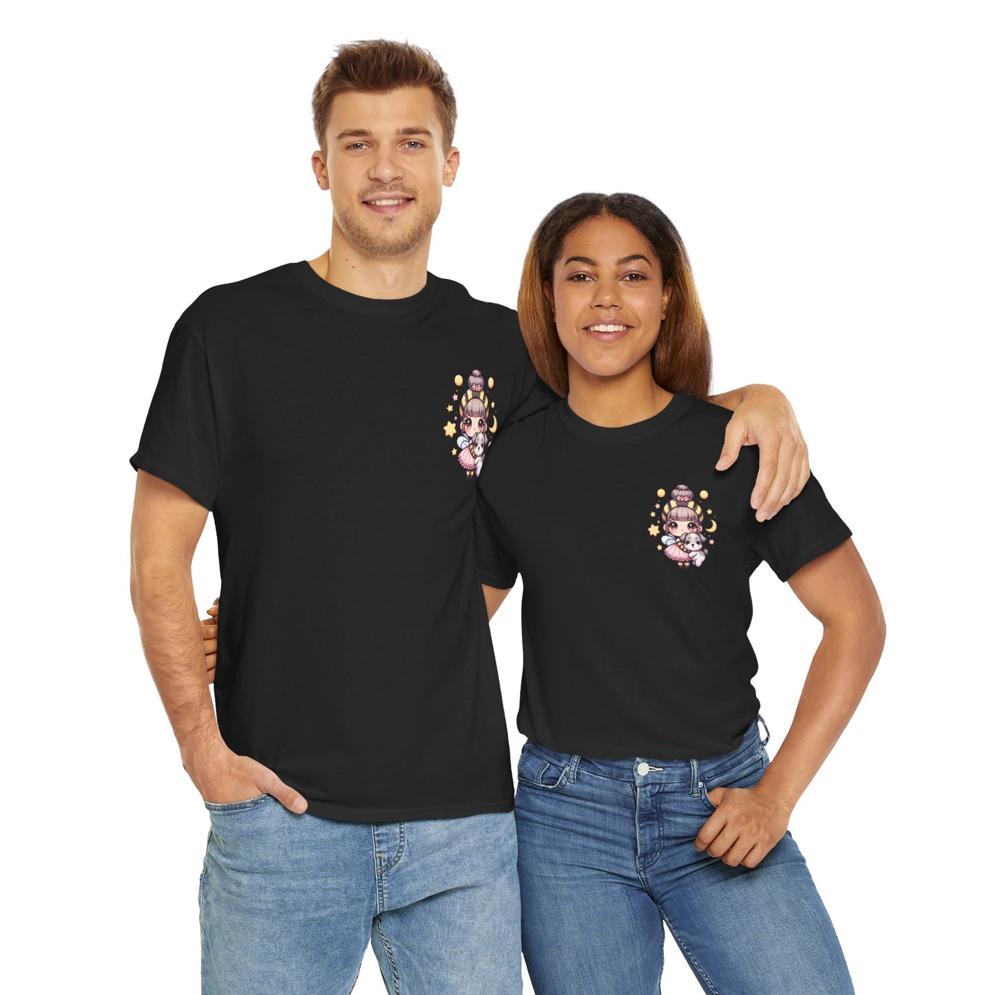 'Bee Loyal' Cute Kawaii Unisex Heavy Cotton Tee For Kids Teens Adults Gift Present