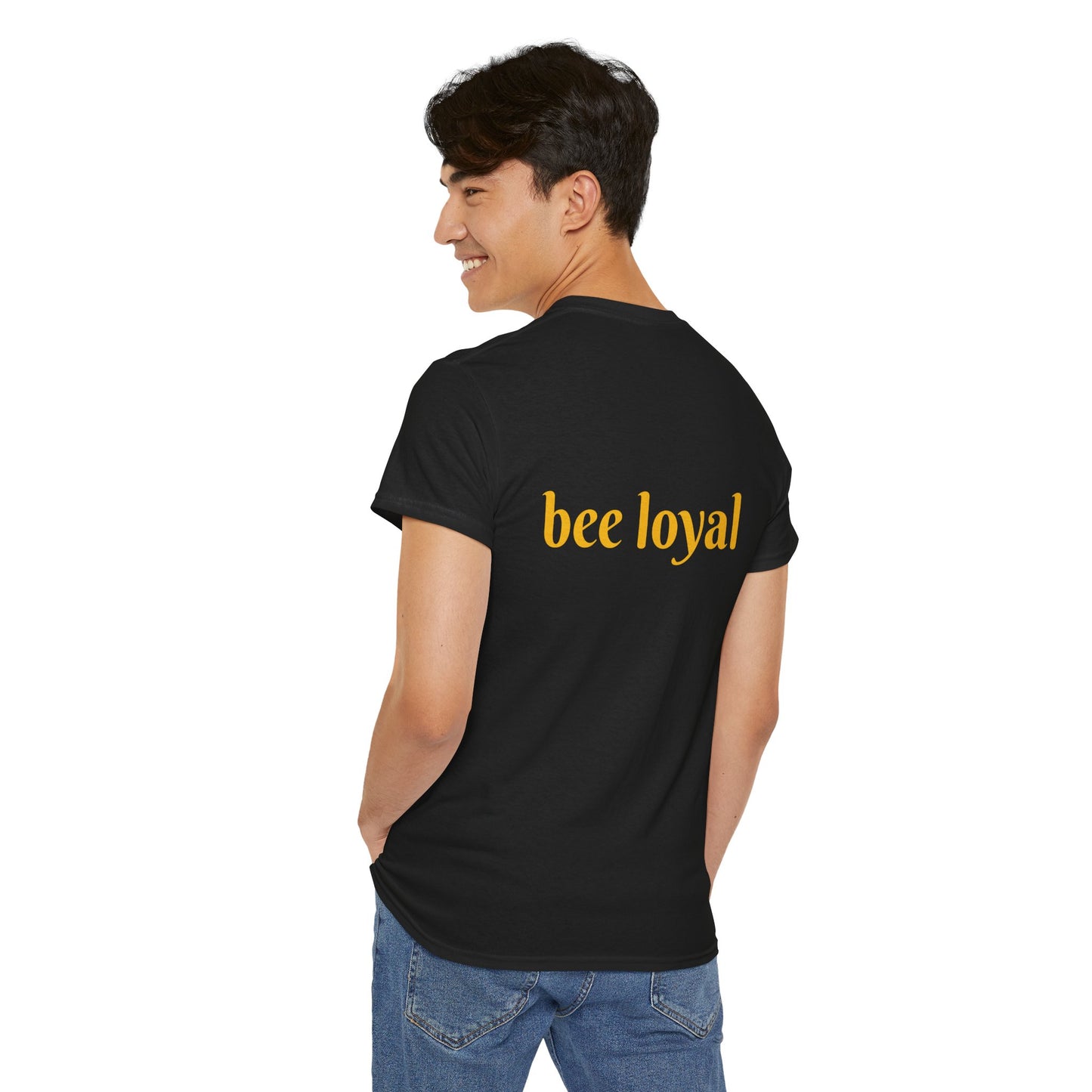 'Bee Loyal' Cute Kawaii Unisex Heavy Cotton Tee For Kids Teens Adults Gift Present