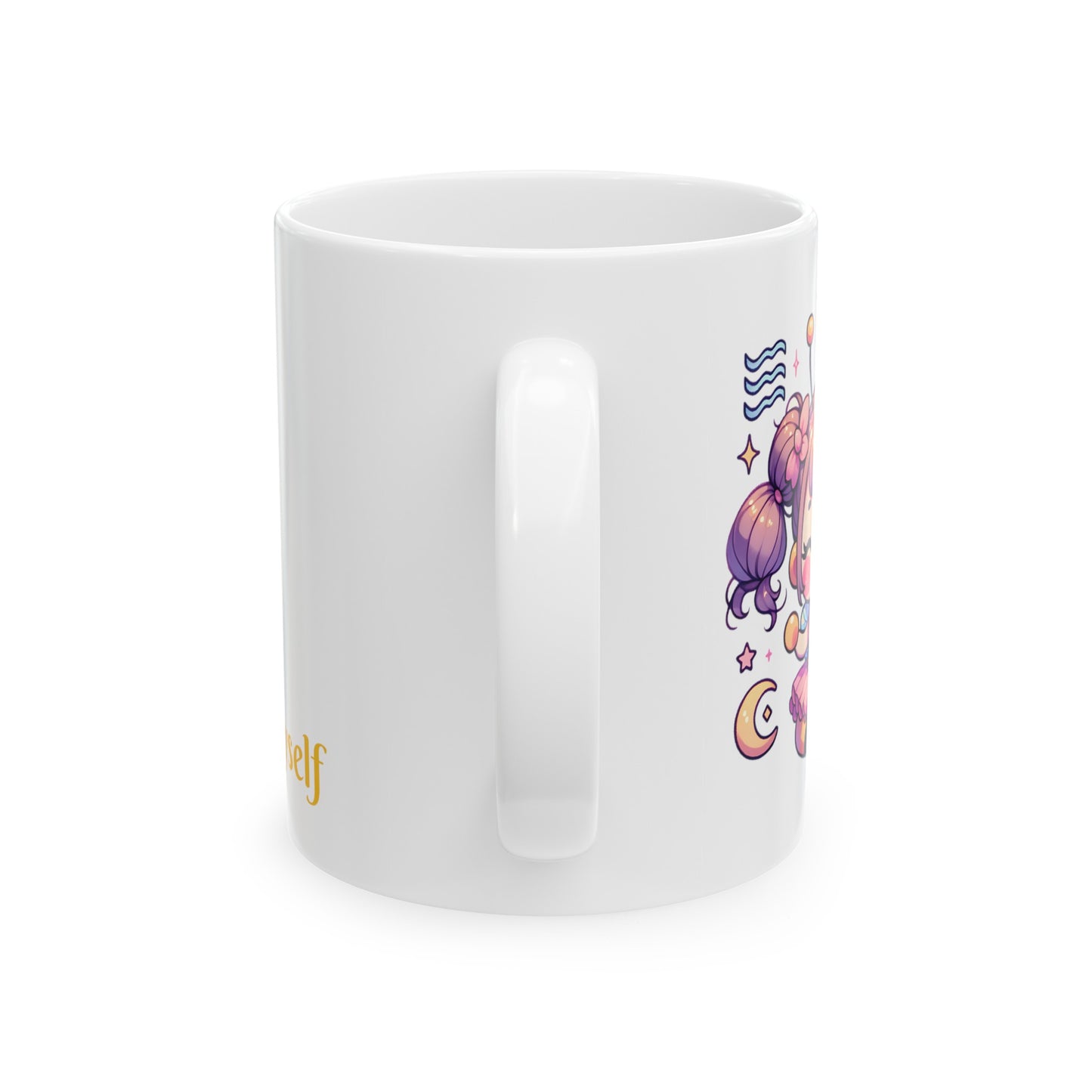 'Bee Thyself' Cute Kawaii Ceramic Mug 11oz For Kids Teens Birthday Gift