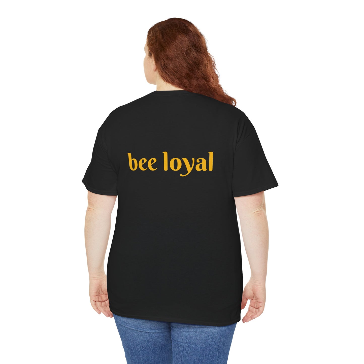 'Bee Loyal' Cute Kawaii Unisex Heavy Cotton Tee For Kids Teens Adults Gift Present